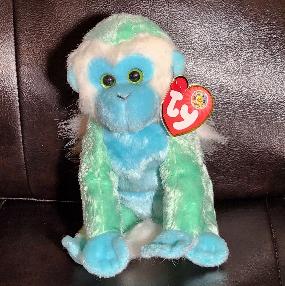 TY Beanie Baby Zoomer the Monkey BBOM - 2006